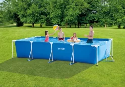 Intex Metal Frame Pool - 450 X 220 X 84 - Met Filterpomp -Zwembadapparatuur Winkel 1320 1900 28274 inuse 2022 300
