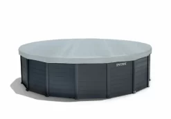 Intex Graphite Panel Pool - 478 X 124 Cm - Met Zandfilterpomp En Accessoires -Zwembadapparatuur Winkel 26384gn afdekzeil 1
