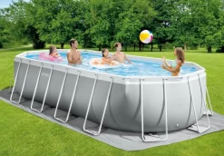 Intex Oval Prism Frame Pool - 610 X 305 X 122 Cm - Met Filterpomp En Accessoires -Zwembadapparatuur Winkel 26798gn sfeerafbeelding zonder accessoires