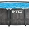 Intex Prism Frame Pool Greywood - 549 X 122 Cm – Met Filterpomp En Accessoires -Zwembadapparatuur Winkel 417 1200 intex 26744
