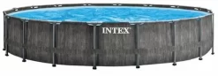 Intex Prism Frame Pool Greywood - 549 X 122 Cm – Met Filterpomp En Accessoires