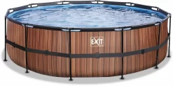 EXIT TOYS EXIT Wood Zwembad - 488 X 122 Cm - Met Zandfilterpomp En Trap -Zwembadapparatuur Winkel 600 1200 exit 30 27 16 10 int 2