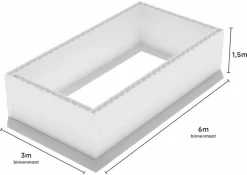Polystyreen Zwembad Blokkenset - 6,00 X 3,00 X 1,50 M -Zwembadapparatuur Winkel 600x300 zij size