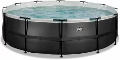 EXIT TOYS EXIT Black Leather Zwembad - 488 X 122 Cm - Met Zandfilterpomp En Trap -Zwembadapparatuur Winkel 603 1200 exit 30 27 16 20 int 2