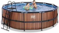 EXIT TOYS EXIT Wood Zwembad - 427 X 122 Cm - Met Zandfilterpomp En Trap -Zwembadapparatuur Winkel 680 1200 exit 30 27 14 10 int 4