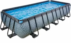 EXIT TOYS EXIT Stone Zwembad - 540 X 250 X 100 Cm - Met Zandfilterpomp En Trap -Zwembadapparatuur Winkel 722 1200 exit 30 17 53 00 int 2
