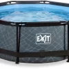 EXIT TOYS EXIT Stone Zwembad - 244 X 76 Cm - Met Filterpomp -Zwembadapparatuur Winkel 724 1200 exit 30 12 08 00 int 1