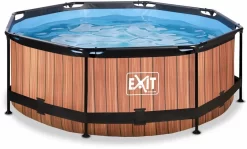 EXIT TOYS EXIT Wood Zwembad - 244 X 76 Cm - Met Filterpomp