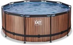 EXIT TOYS EXIT Wood Zwembad - 360 X 122 Cm - Met Zandfilterpomp En Trap -Zwembadapparatuur Winkel 744 1200 exit 30 27 12 10 int 2