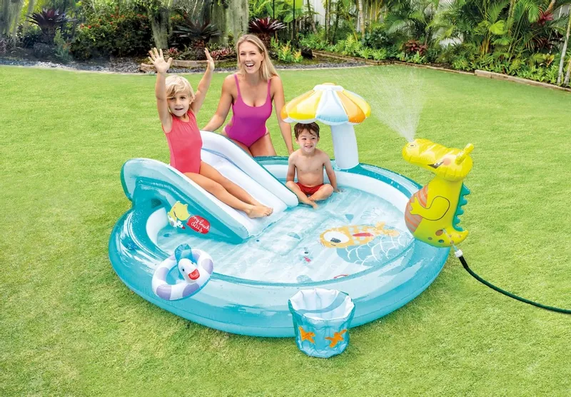 Intex Gator Play Zwembad Speelcentrum - 201 X 170 X 84 Cm 4 Intex Gator Play Zwembad Speelcentrum - 201 X 170 X 84 Cm - Afbeelding 2