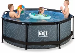 EXIT TOYS EXIT Stone Zwembad - 244 X 76 Cm - Met Filterpomp -Zwembadapparatuur Winkel 851 1200 exit 30 12 08 00 int 3