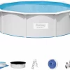 Bestway Hydrium Alderney Metalen Zwembad Ø460 X 120 Cm -Zwembadapparatuur Winkel 900 1096 bestway agp set 15ftx48in hydrium pool set 56384 56384gb 56384gs 150dpi