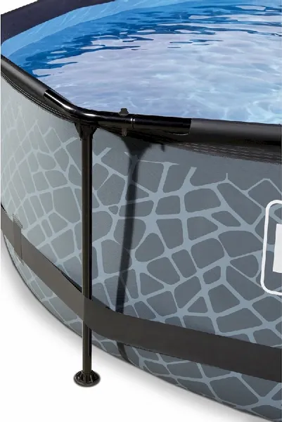 EXIT TOYS EXIT Stone Zwembad - 360 X 76 Cm - Met Filterpomp 4 EXIT TOYS EXIT Stone Zwembad - 360 X 76 Cm - Met Filterpomp - Afbeelding 2