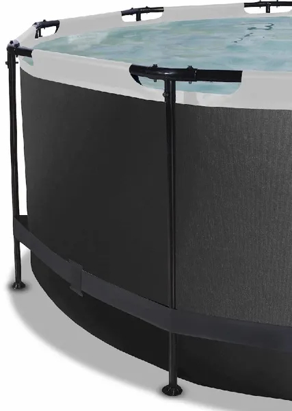 EXIT TOYS EXIT Black Leather Zwembad - 360 X 122 Cm - Met Zandfilterpomp En Trap 5 EXIT TOYS EXIT Black Leather Zwembad - 360 X 122 Cm - Met Zandfilterpomp En Trap - Afbeelding 3