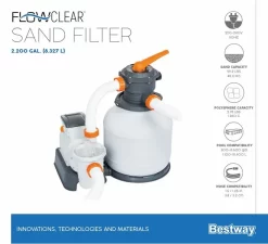 Bestway Flowclear Zandfilterpomp 6,8 M3/u -Zwembadapparatuur Winkel bestway flowclear zandfilterpomp 6 8 m3uur 17