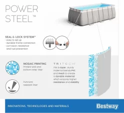 Bestway Power Steel Rectangular Zwembad - 282 X 196 X 84 Cm - Met Filterpomp En Accessoires 17 Bestway Power Steel Rectangular Zwembad - 282 X 196 X 84 Cm - Met Filterpomp En Accessoires -Zwembadapparatuur Winkel bestway power steel rectangular zwembad 282 x 196 x 84 cm set 15