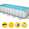 Bestway Power Steel Rectangular Zwembad - 640 X 274 X 132 Cm - Met Zandfilterpomp En Accessoires -Zwembadapparatuur Winkel bestway power steel rectangular zwembad 640 x 274 x 132 cm 1