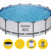 Bestway Steel Pro MAX Zwembad - 427 X 107 Cm - Met Filterpomp En Accessoires -Zwembadapparatuur Winkel bestway steel pro max zwembad 427 x 107 cm