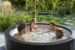 EXIT TOYS EXIT Leather Premium Opbouw Spa - 4-6 Persoons -Zwembadapparatuur Winkel exit leather premium 6 opblaasbare spa sfeer tuin 2