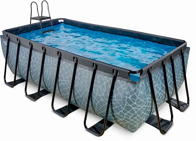 EXIT TOYS EXIT Stone Zwembad - 400 X 200 X 122 Cm - Met Zandfilterpomp En Trap 3 EXIT TOYS EXIT Stone Zwembad - 400 X 200 X 122 Cm - Met Zandfilterpomp En Trap