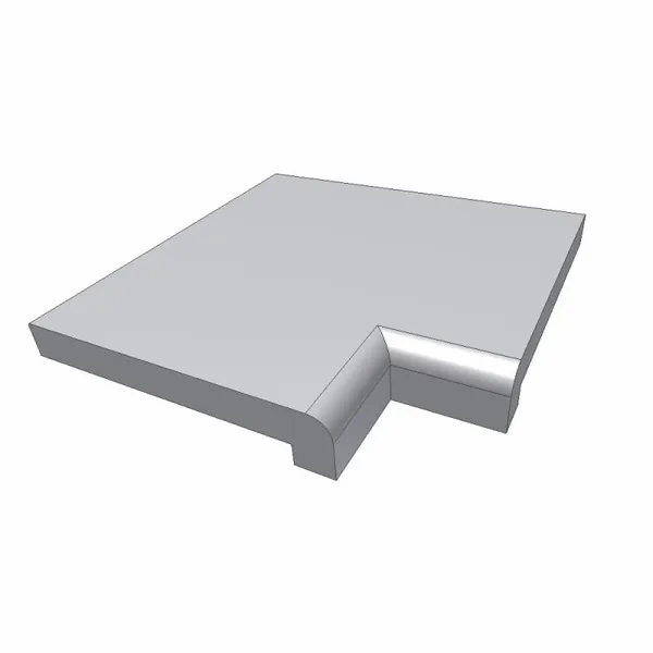 Randtegel Bluestone Gezoet - Hoek 90° 4 Randtegel Bluestone Gezoet - Hoek 90° - Afbeelding 2