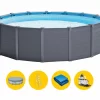 Intex Graphite Panel Pool - 478 X 124 Cm - Met Zandfilterpomp En Accessoires 2 Intex Graphite Panel Pool - 478 X 124 Cm - Met Zandfilterpomp En Accessoires -Zwembadapparatuur Winkel intex graphite panel pool 478 x 124 cm met zandfilterpomp en accessoires
