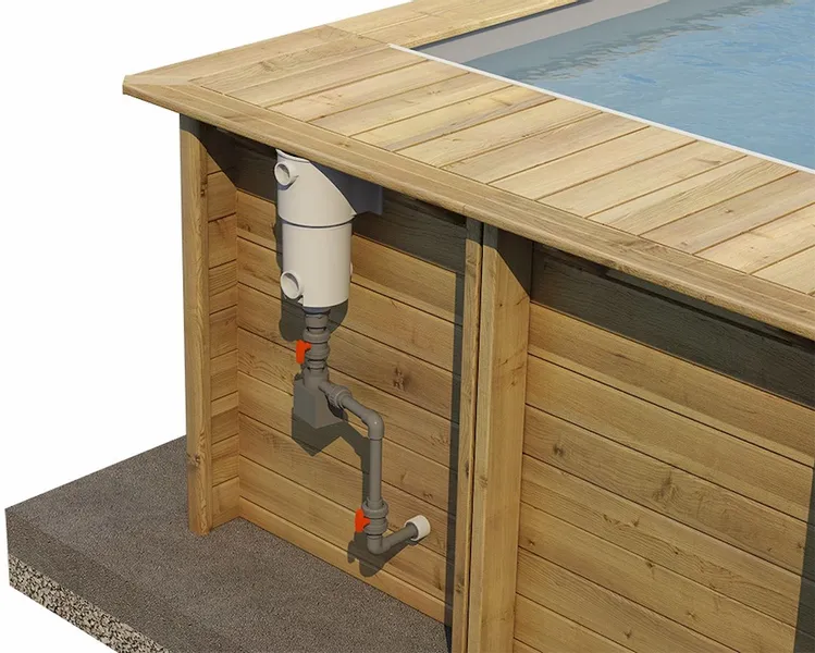 BWT Compact Stadszwembad - 4.20 X 3.50 X 1.33 M - Met Zandfilterpomp En Omkasting 7 BWT Compact Stadszwembad - 4.20 X 3.50 X 1.33 M - Met Zandfilterpomp En Omkasting - Afbeelding 5