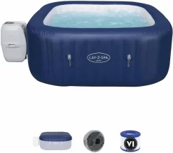 Bestway Lay-Z Spa Hawaii AirJet Opblaasbare Spa - 6 Persoons -Zwembadapparatuur Winkel lay z spa hawaii airjet opblaasbare spa 6 persoons 45
