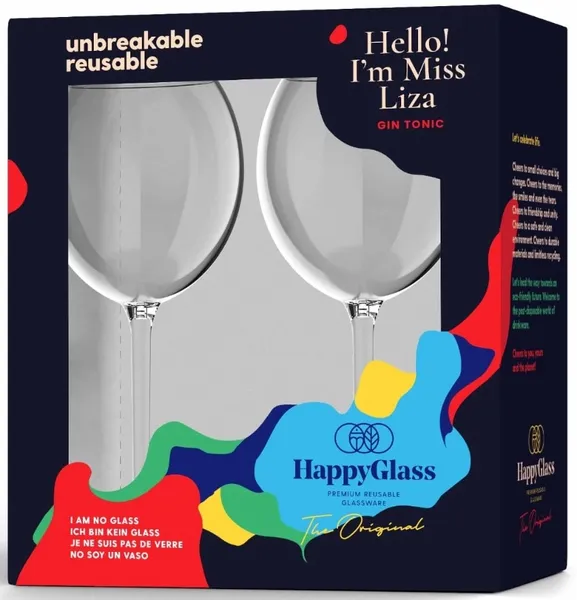 HappyGlass Miss Liza Kunststof Cocktailglas - 2 Stuks 4 HappyGlass Miss Liza Kunststof Cocktailglas - 2 Stuks - Afbeelding 2