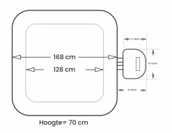 NetSpa Aspen Opblaasbare Spa - 4 Persoons -Zwembadapparatuur Winkel netspa aspen afmetingen