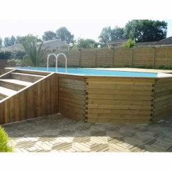Gardipool Oblong 6.20 X 3.90 X 1.20 M Houten Zwembad -Zwembadapparatuur Winkel oblong7