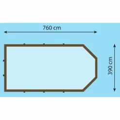 Gardipool Rectoo 3.90 X 7.60 M, Hoogte 1.33m -Zwembadapparatuur Winkel rectoo7