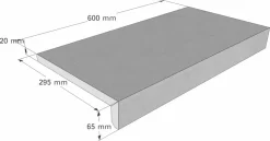 Scandi Roc Firenze Randtegel - Nordic Light Sand -Zwembadapparatuur Winkel scandi roc firenze randtegel afmetingen 2