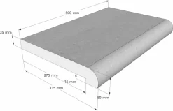 Scandi Roc Nevada Randtegel - Antracit Black -Zwembadapparatuur Winkel scandi roc nevada randtegel afmetingen 1