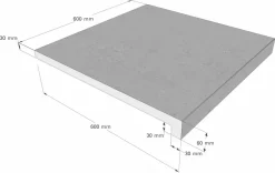Scandi Roc Sydney Randtegel - Diamond Grey -Zwembadapparatuur Winkel scandi roc sydney randtegel afmetingen 1