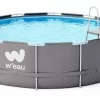 W'eau Steel Frame Zwembad - 427 X 122 Cm - Met Filterpomp En Accessoires -Zwembadapparatuur Winkel weau round