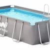 W'eau Steel Frame Zwembad - 400 X 207 X 122 Cm - Met Filterpomp En Accessoires -Zwembadapparatuur Winkel weau square